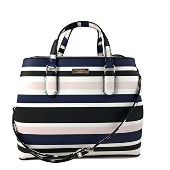 Kate Spade Laurel Way Evangelie striped satchel - Picture 1 of 6